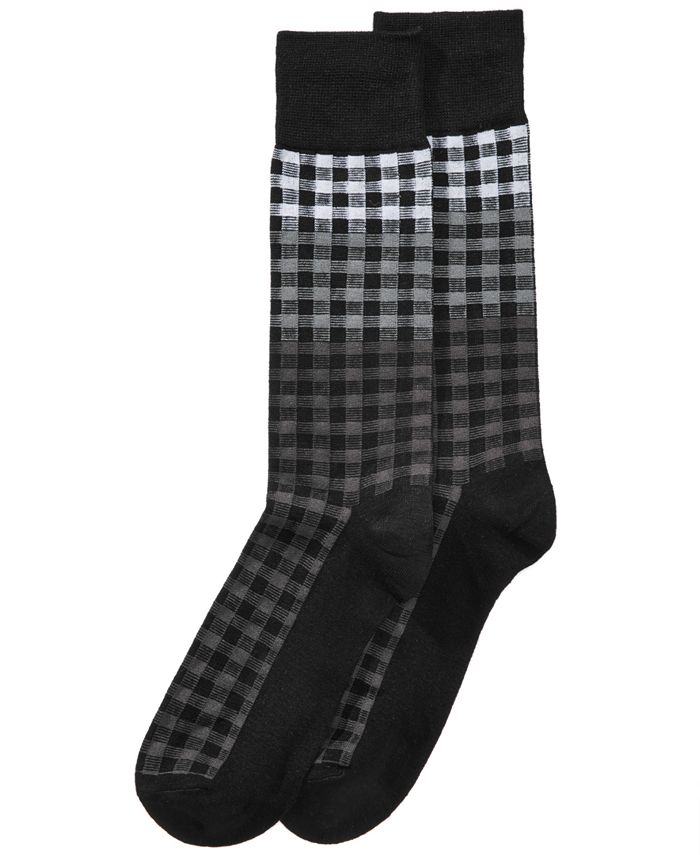 Perry Ellis Men's Superior Soft Plaid Dress Socks - Macy's