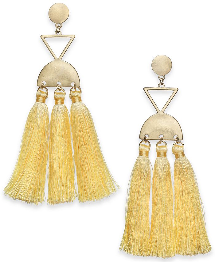 INC International Concepts I.N.C. GoldTone MultiTassel Chandelier