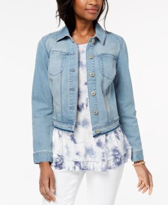 Style \u0026 Co Released Hem Denim Jacket 