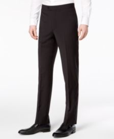 Men's Slim-Fit Infinite Stretch Black Tuxedo Suit Pants