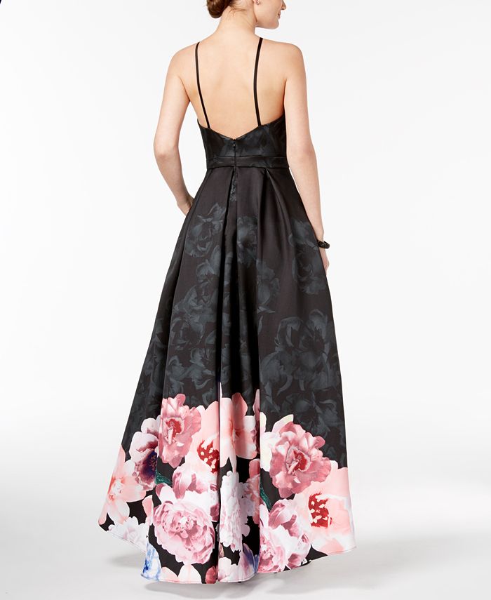 xscape high low gown