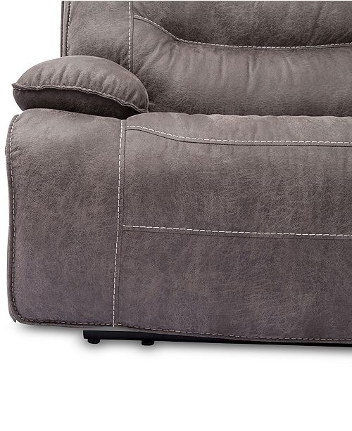 Furniture Felyx 7Pc. Fabric Sectional Sofa With 3 Power Recliners