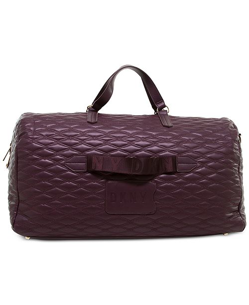 DKNY Allure Quilted Duffel Bag, Created for Macy's Duffels & Totes