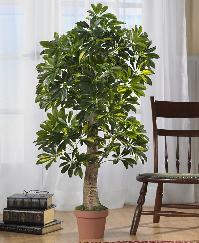 Nearly Natural - 4' Schefflera Real Touch Tree