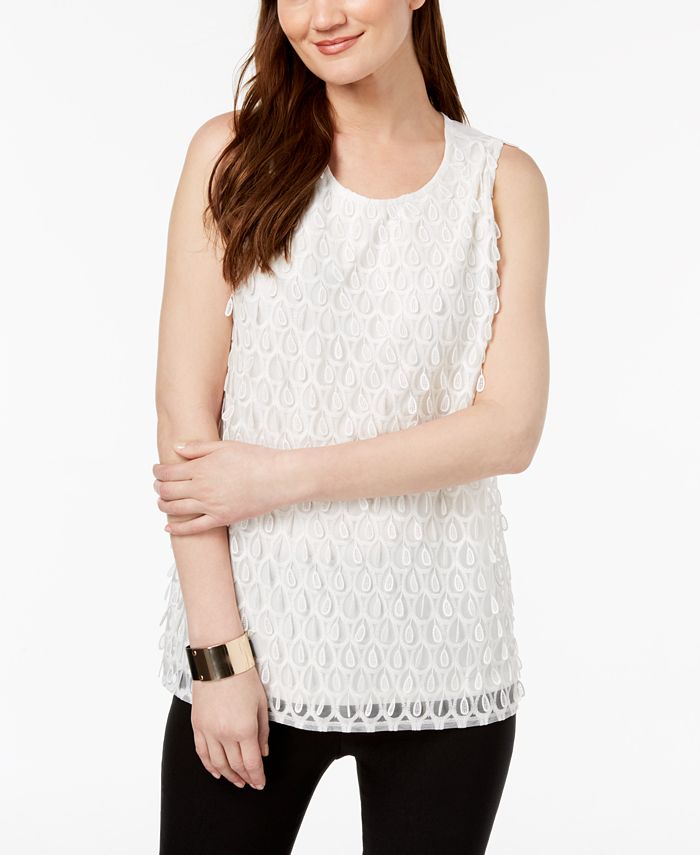 macy's alfani petite tops