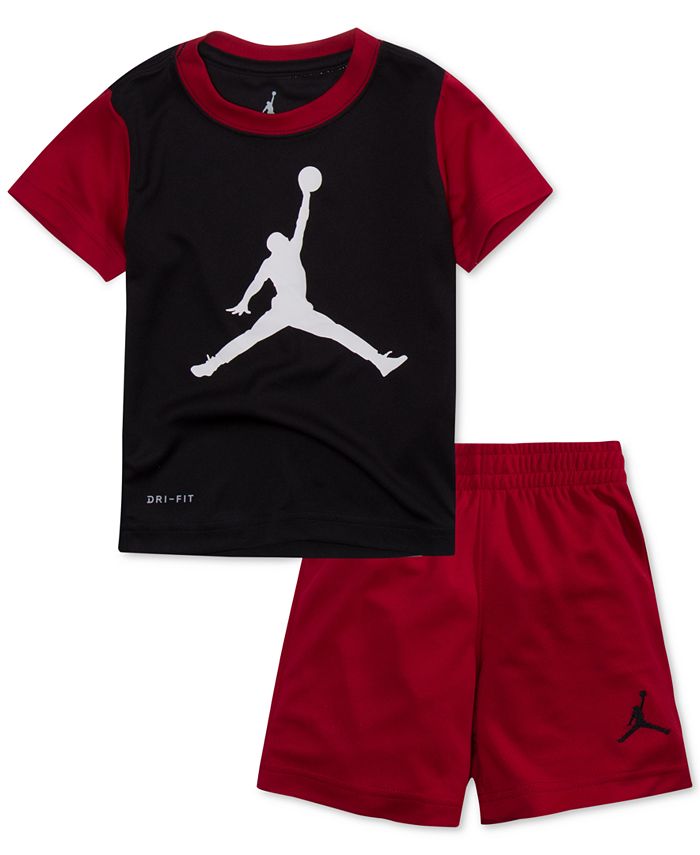 Jordan 2-Pc. Jumpman T-Shirt & Shorts Set, Little Boys - Macy's
