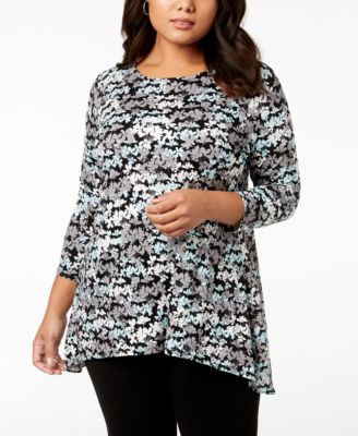 Alfani - Plus Size Printed Top