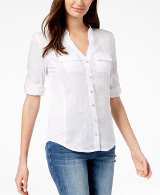 womens linen shirts online