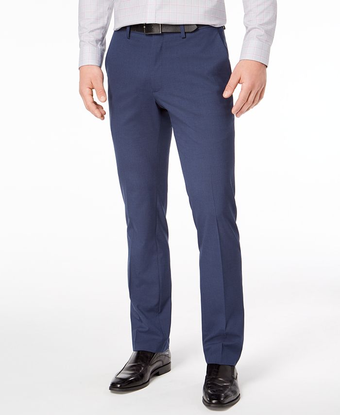 Kenneth Cole Reaction Men's Stretch Slim-Fit Dress Pants - Macy's