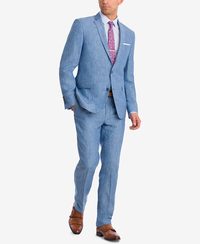 Bar III Men's SlimFit Chambray Suit Separates, Created for Macy's
