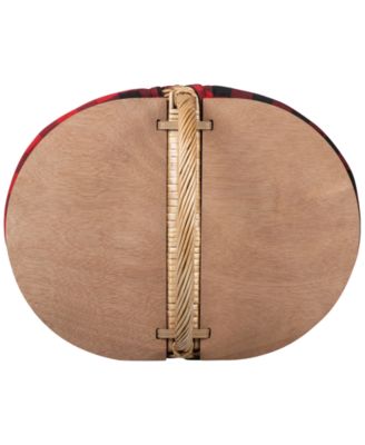 Country Red & Black Buffalo Plaid Picnic Basket