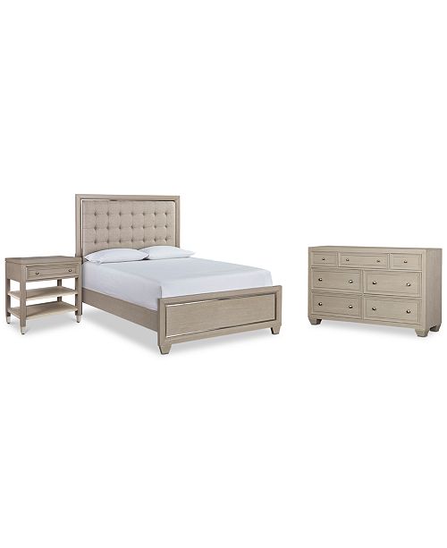 furniture kelly ripa kendall bedroom furniture, 3-pc. set (queen bed