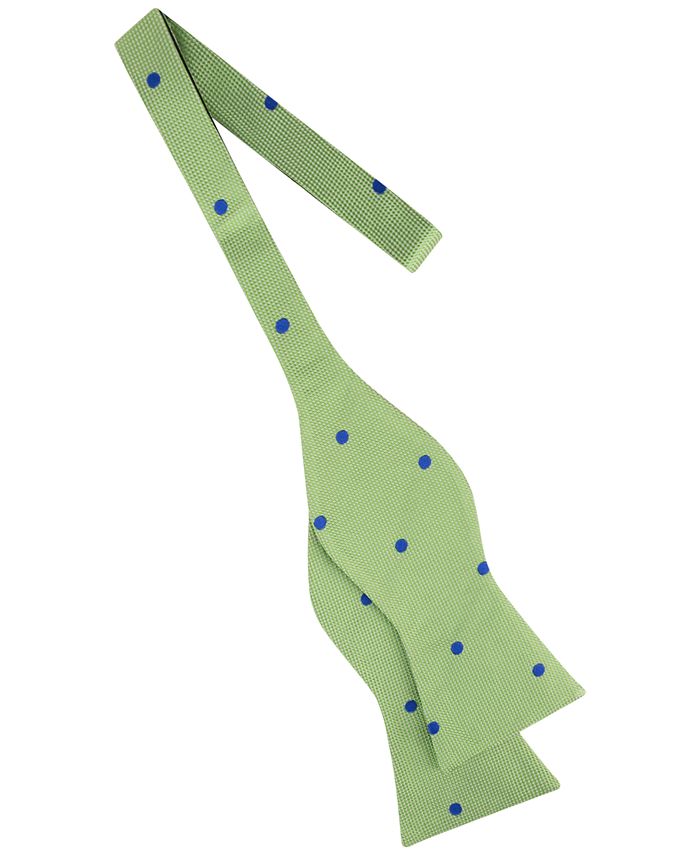 Tommy Hilfiger Men's Derby Oxford Dot To-Tie Silk Bow Tie - Macy's