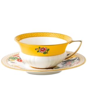 Wedgwood 2pc Wonderlust Primrose Tea Set With $8 Credit In Multi