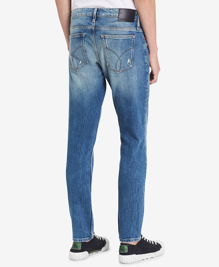 Calvin Klein Jeans Men's Straight Tapered Fit Jeans & Reviews Jeans