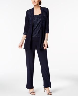 macys womens formal pant suits