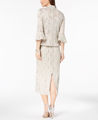 Rielle riche Russell Lace Dress (ベージュ) NWT Zadig & Voltaire Rilli Ruffle Lace Dress, Vanille (Ivory