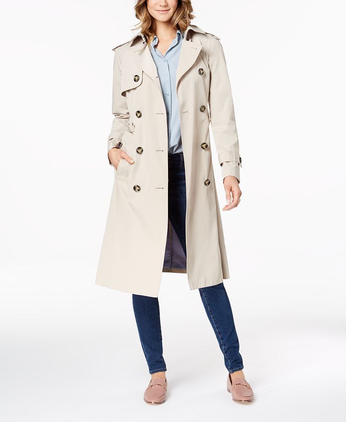 London Fog Double-Breasted Trench Coat - Macy's