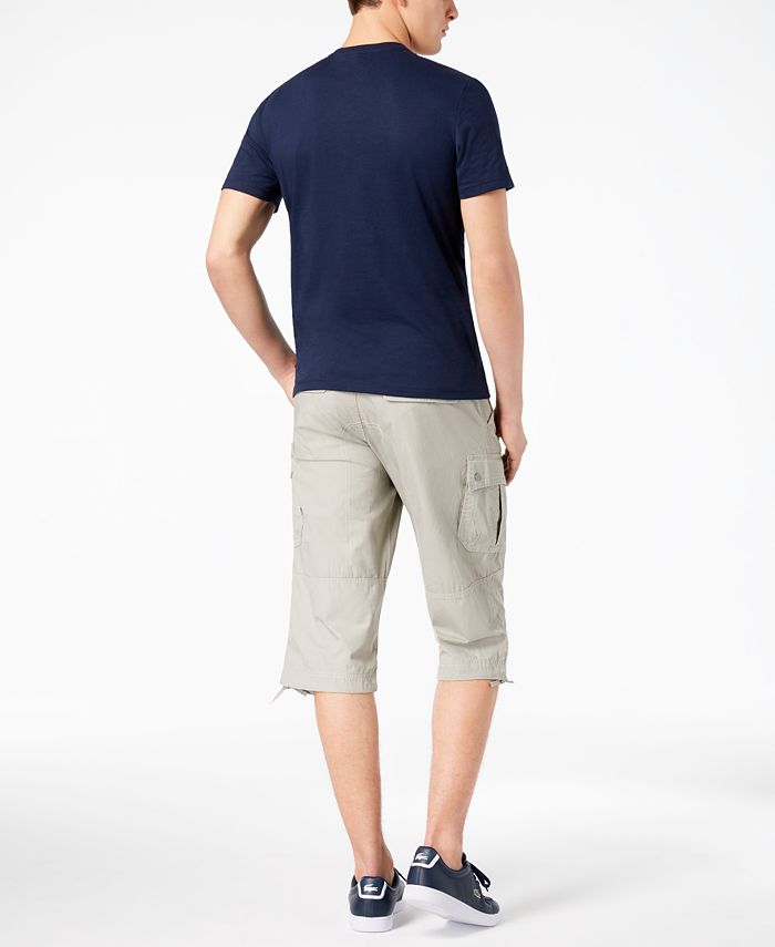 INC International Concepts I.N.C. Men's FauxLeather Pieced VNeck T