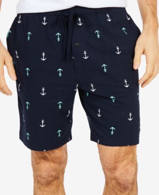 Nautica Men's Classic-Fit Sea Floral-Print Cotton Sleep Shorts - Macy's