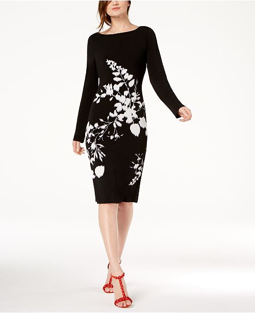 Inc International Concepts I N C Floral Print Sheath Dress