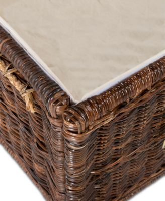 JONATHAN Y Caden 46'' Wicker Storage Trunk