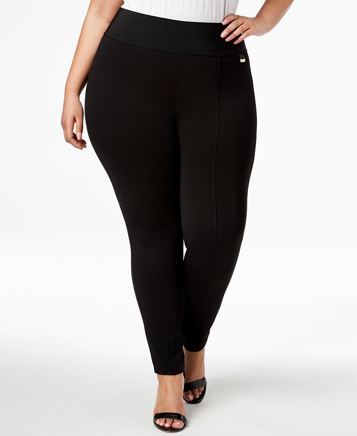 Plus Size Pull-On Skinny Compression Pants & Reviews - Pants & - Plus Sizes - Macy's
