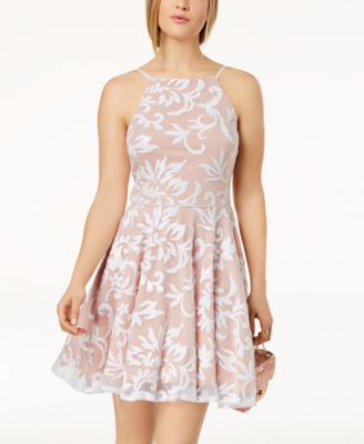 macys junior white dresses
