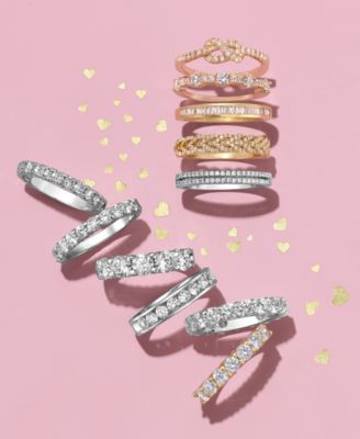 Diamond Knot Band (1/4 ct. t.w.) in 14k Rose, Yellow or White Gold