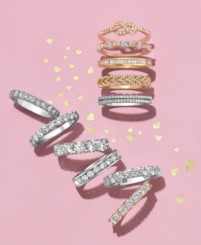 Macy's Diamond Eternity Band (3 ct. t.w) in 14k White Gold Macy's