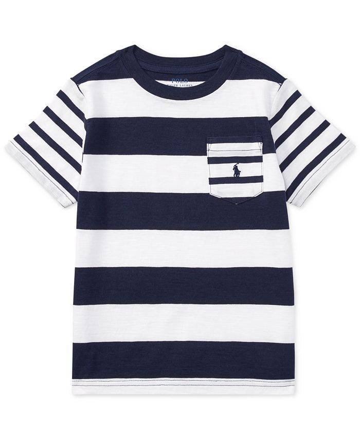 Polo Ralph Lauren Striped Cotton T-Shirt, Little Boys - Macy's