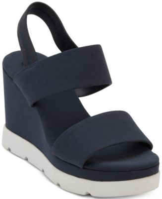 DKNY Cati Slingback Wedge Sandals, Created for Macy’s & Reviews ...