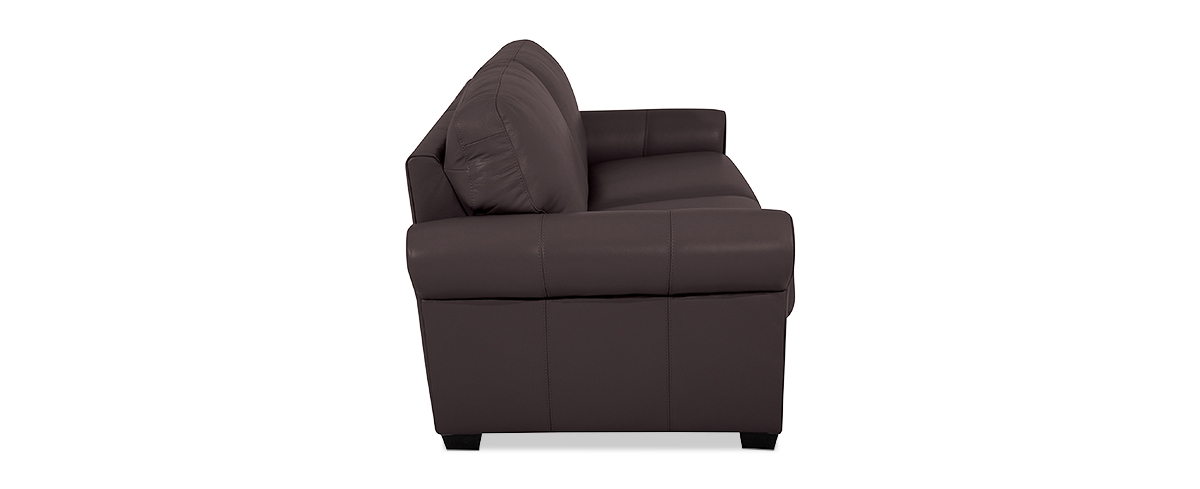 Macy's Orid 77" Leather Roll Arm Apartment Sofa, Created For