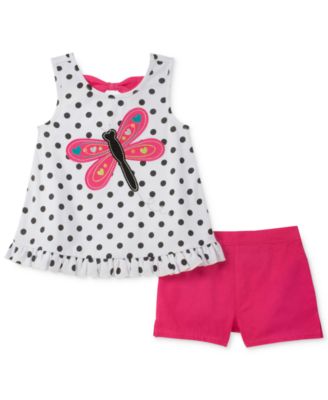 Kids Headquarters - 2-Pc. Dragonfly Tank Top & Shorts Set, Toddler Girls