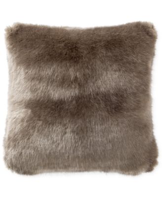 CLOSEOUT! Carrick 16" Square Faux-Fur Decorative Pillow