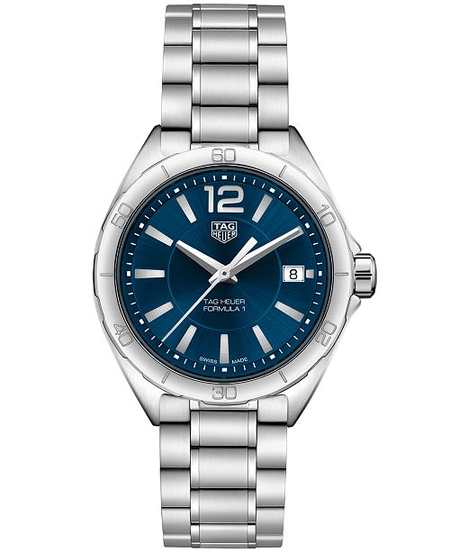 Tag Heuer Women S Swiss Formula 1 Stainless Steel Bracelet Watch 35mm Reviews Watches Jewelry Watches Macy S