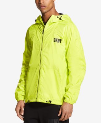 DKNY - Men's Green Sheen Zip-Through Jacket