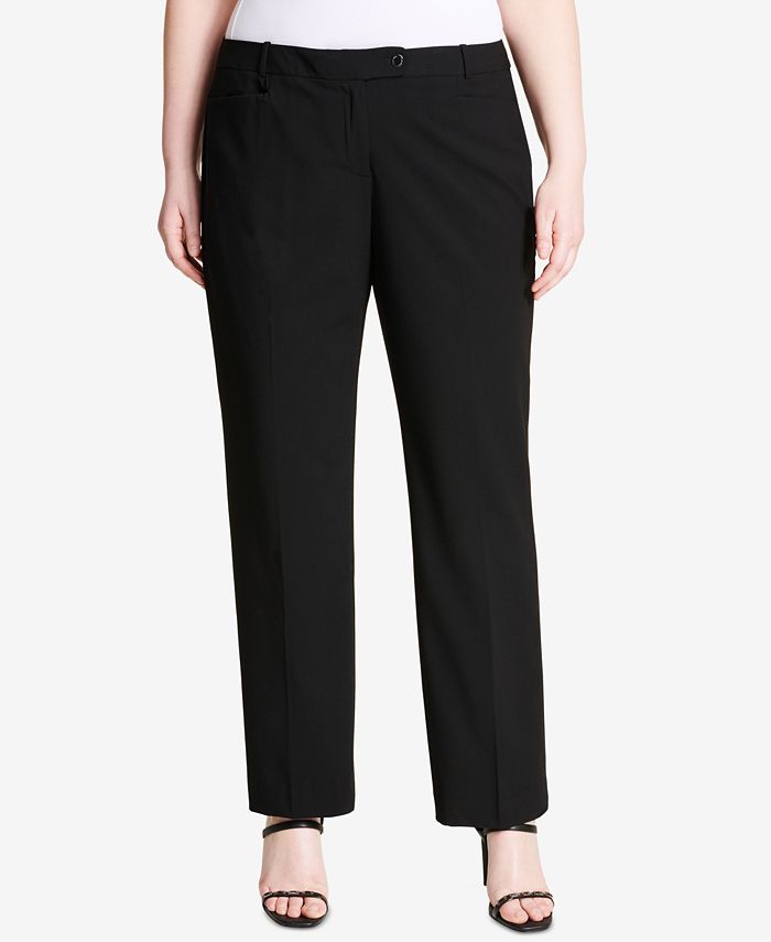 Calvin Klein Plus Size Modern Dress Pants & Reviews - Pants & Capris - Women  - Macy's