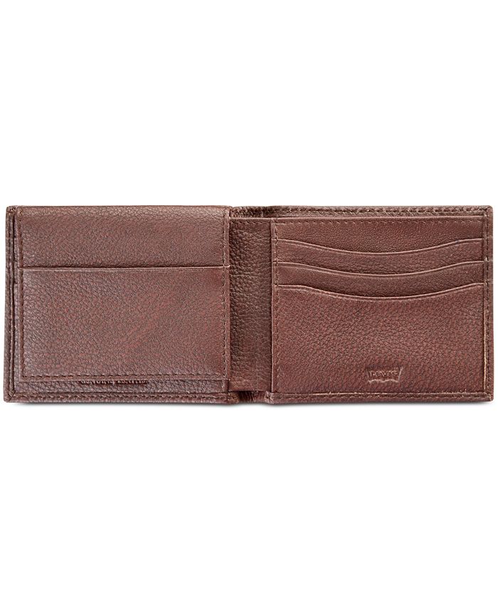 Levi's Men's RFID Leather Bifold Wallet - Macy's