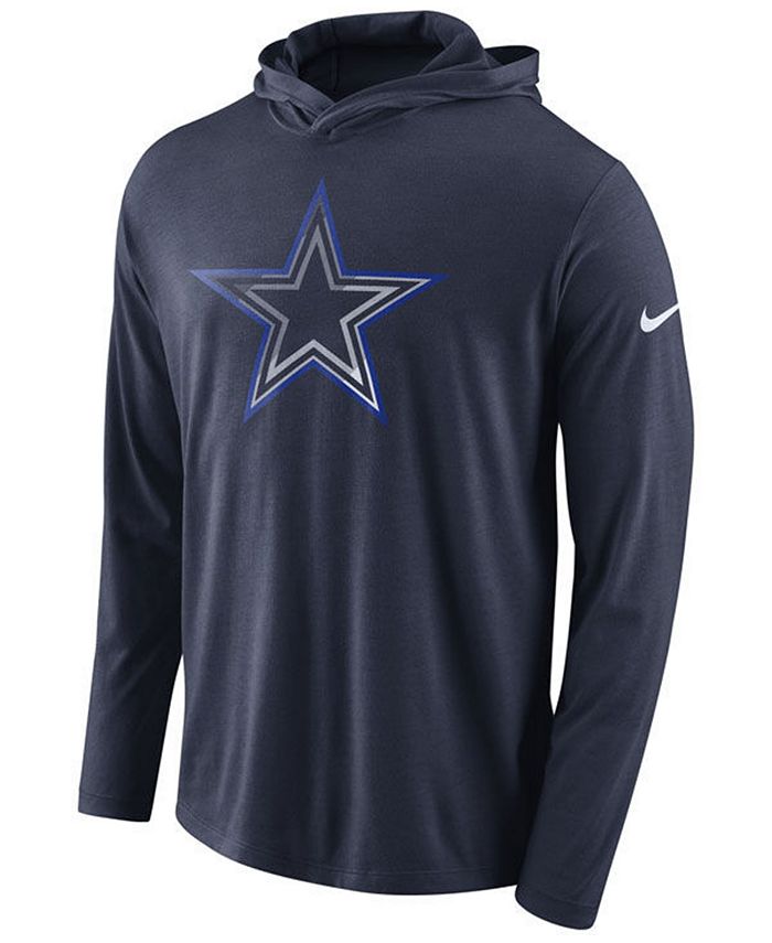 Nike Men's Dallas Cowboys Blend Hooded Long Sleeve T-Shirt & Reviews ...