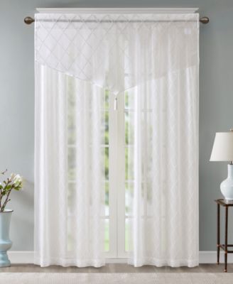 Irina Diamond Embroidered Sheer Window Treatments
