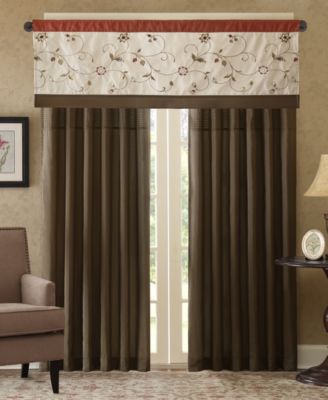 Serene Embroidered Colorblocked Window Treatments