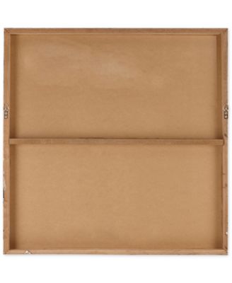 Sunburst Silver-Tone Resin Dimensional Box Wall Art