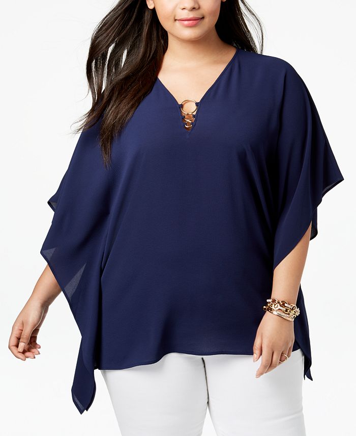 Michael Kors Plus Size Poncho Top Macy s