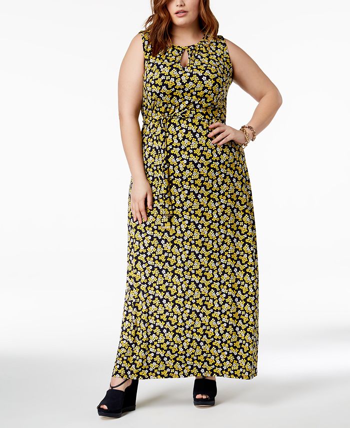 Michael kors plus size deals maxi dress