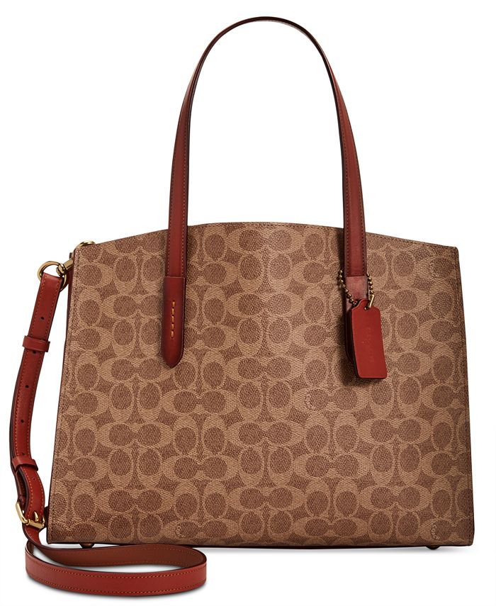 Macys coach charlie carryall hot sale