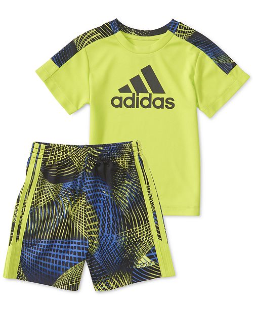 adidas 2 piece shorts set