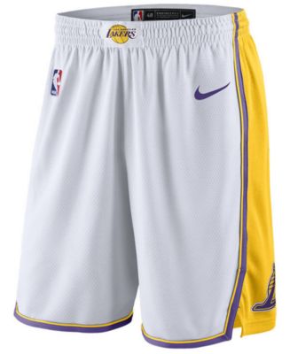 Nike Los Angeles Lakers Men's City Edition Swingman Shorts - Macy's