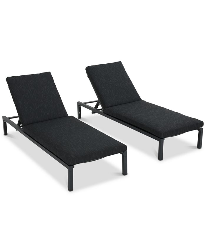 Noble House - Powell Chaise Lounge (Set of 2), Quick Ship