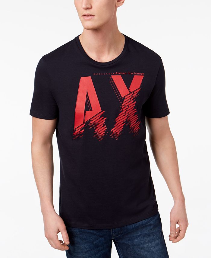 A|X Armani Exchange Men's Logo-Print T-Shirt - Macy's